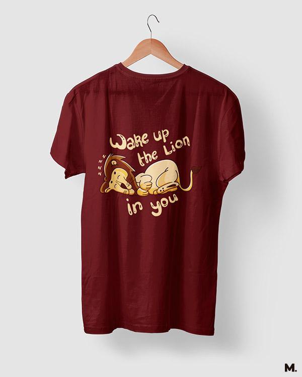 printed t shirts - Wake up the lion in you  - MUSELOT