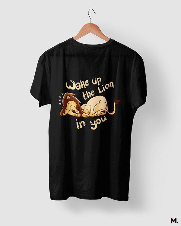 printed t shirts - Wake up the lion in you  - MUSELOT