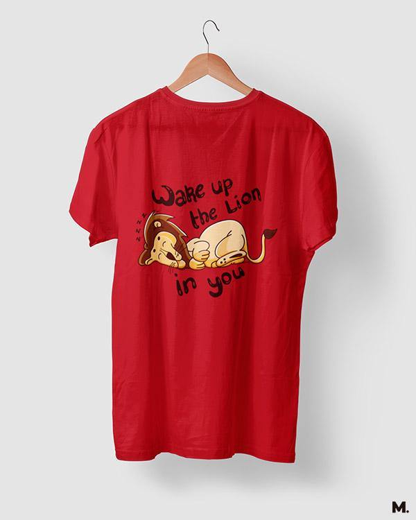 printed t shirts - Wake up the lion in you  - MUSELOT