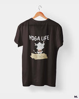 Yoga life - 100% organic catnip printed t shirts