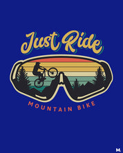 printed t shirts - Just ride mountain bike - MUSELOT