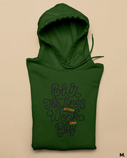 Olive green printed hoodies for passionate people - Blur the lines between work and play - Muselot