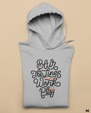 Melange grey printed hoodies for passionate people - Blur the lines between work and play - Muselot