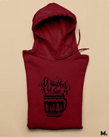 Cold weather & hot choco printed hoodies