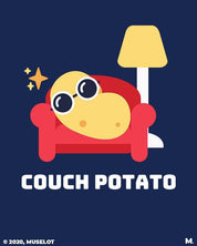 printed t shirts - Couch potato  - MUSELOT