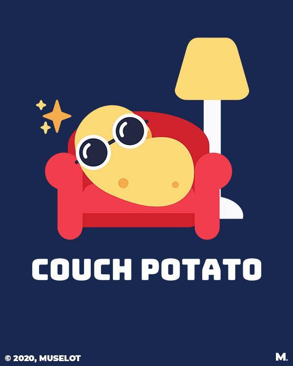 printed t shirts - Couch potato  - MUSELOT