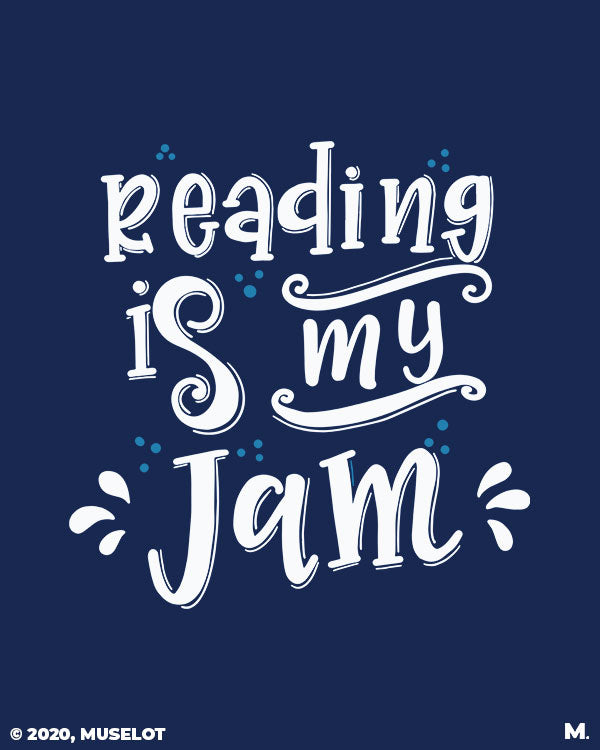 Reading is my Jam printed t shirts