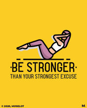Stronger than strongest excuse printed t shirts