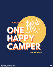One happy camper printed t shirts
