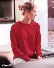 Full sleeves red t shirt