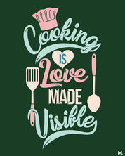 Printed hoodies - Cooking is visible love - MUSELOT