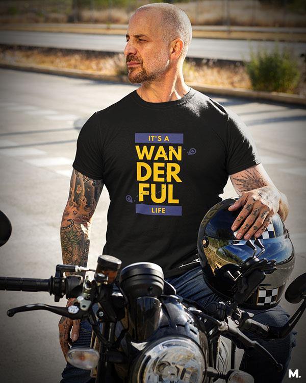 printed t shirts - It's a wanderful life  - MUSELOT