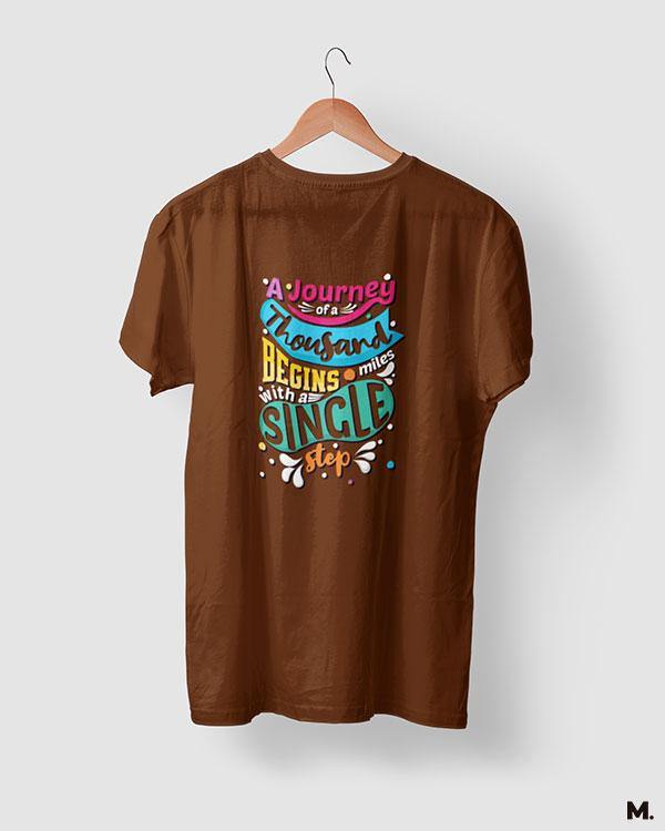 printed t shirts - Journey of 1000 miles  - MUSELOT