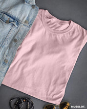 plain t shirts - Plain mens pink t shirt  - MUSELOT