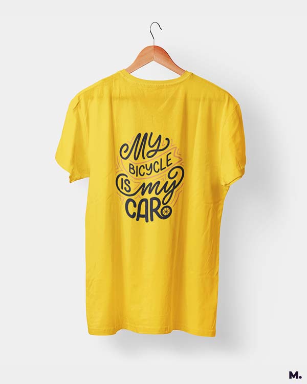 My bicycle is my car printed t shirts