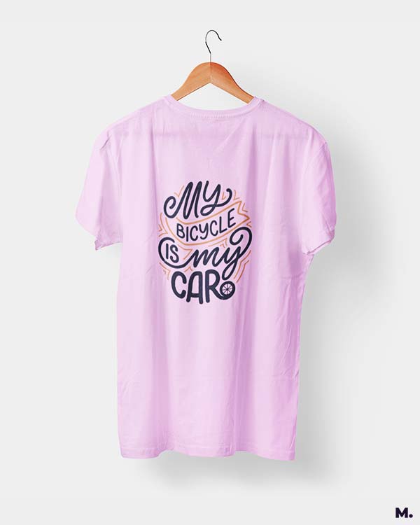 My bicycle is my car printed t shirts