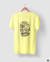 My dog is my best friend printed t shirts