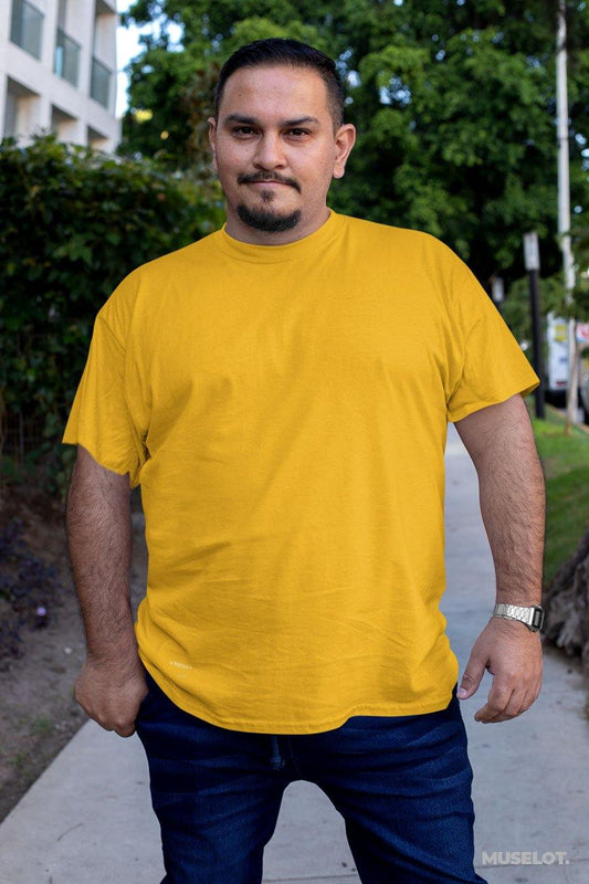 plain t shirts - Plus size t shirts (light solid colors)  - MUSELOT