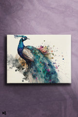 Peacock watercolour