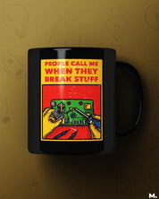  Black Printed mugs online for mechanical engineers - I can fix it all  - MUSELOT