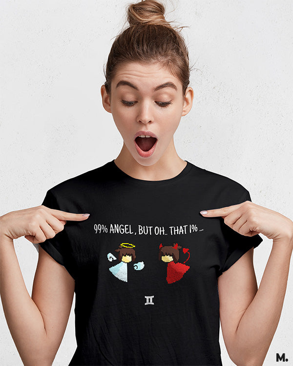 The mysterious gemini printed t shirts