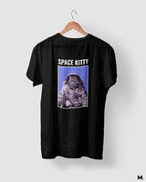Space kitty printed t shirts
