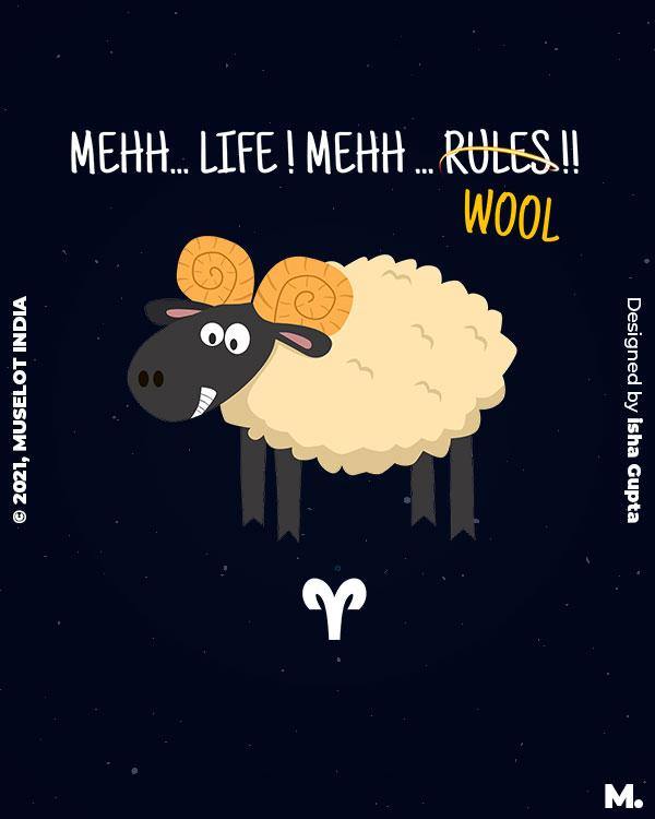 printed t shirts - The independent Aries  - MUSELOT