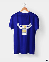 Try harder than yesterday printed t shirts