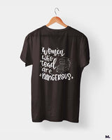 Women who read are dangerous printed t shirts
