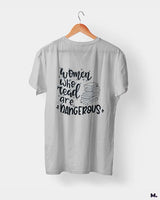 Women who read are dangerous printed t shirts